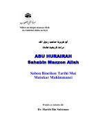 ABU HURAIRAH Sahabin Manzon Allah.pdf